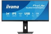Näyttö - 34" iiyama ProLite XUB3493WQSU-B6 - 3440x1440 - 120Hz - IPS - XUB3493WQSU-B6