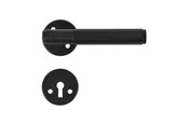 Kannakkeet & Saranat  - Home>it door handle knurled 19 mm. matt black - 13250