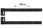 Kannakkeet & Saranat  - Home>it stable door hinge 400 mm matt black 2 pcs. - 20513