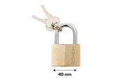Suojavarusteet & Työvaatteet - Home>it Padlock brass - 40 mm. - 25340