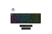 Näppäimistöt - Keychron K4 HE - Wireless Tri-Mode Hot Swap QMK Gateron 2.0 Purple Magnetic (Hall Effect) - Pelinäppäimistö - Pohjoismainen - Musta - K4H-J1-BO