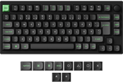 Näppäimistöt - Keychron Lemokey P1 HE - 75% Knob Wireless Tri-Mode QMK/VIA Gateron 2.0 Magnetic Switch (Hall Effect) - Pelinäppäimistö - ilman numpadia - Pohjoismainen - Musta - P1H-M1-BO