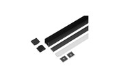Smart Home - Älykoti - Light Solutions Aluminiumsprofil - Model L - 20mm LED strip - Sort - 5714255011166