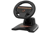 Pelit - lisävarusteet - Subsonic Pro Kart Racer - Black - Wireless Wheel - Nintendo Switch 2 - SA5727-1