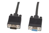 Näyttökaapeli - Lanberg - VGA extension cable - HD-15 (VGA) to HD-15 (VGA) - 1.8 m - CA-VGAC-10CC-0018-B+