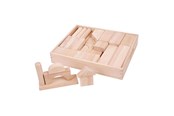 Rakennussarjat - Bigjigs Large Wooden Building Blocks Set - BJ959