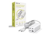 Puhelin - Adapterit & Laturit - Mobile Origin GaN 100W Compact MultiHub Charger PW18 with 3x USB-C + USB-A - MO-100CMH-PW18