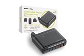 Puhelin - Adapterit & Laturit - Mobile Origin GaN 140W Travel Charger Hub PW12 EU/UK/US - 3x USB-C + 3x USB-A - MO-CH140-PW12