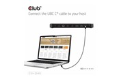 Telakointiasemat - Club 3D 8-in-1 - docking station - USB-C - HDMI DP - 1GbE - CSV-2540