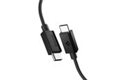 USB kaapelit - Spigen Essential USB C to USB C 60W Cable - black EB6010CC - ACA08718