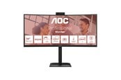 Näyttö - 34" AOC CU34E4CW - 3440x1440 (UWQHD) - 120Hz - VA - 90W USB-C - KVM switch - CU34E4CW