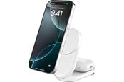 Puhelin - Adapterit & Laturit - Belkin UltraCharge 25w Qi2 2in1 Magnetic Charger plus USB-C EU White Round - WIZ039KQWH