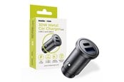 Puhelin - Adapterit & Laturit - Mobile Origin Metal Car Charger 30W - CA12 -  USB-C - USB-A - MO-MCCH30W-CA12