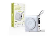 Powerbank - Mobile Origin PowerBank & Travel Charger - Lightning/USB-C Cable - MagSafe/AW/iPhone Compatible - white Powerbank - Valkoinen - 10000 mAh - PBT-03L-WHT