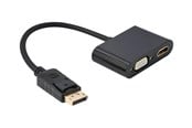 Näyttökaapeli - Gembird Cablexpert adapter - DisplayPort / HDMI / VGA - 10 cm - A-DPM-HDMIFVGAF-01