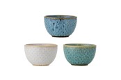 Kattaus - Bloomingville - Harriet Bowl (Set of 3) - Blue - Stoneware - 82072500