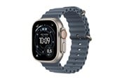 Älykellot, Urheilukellot & Aktiivisuusrannekkeet - Apple Watch Ultra 3 GPS + Cellular 49mm Natural Titanium Case with Anchor Blue Ocean Band - MEWH4DH/A