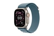 Älykellot, Urheilukellot & Aktiivisuusrannekkeet - Apple Watch Ultra 3 GPS + Cellular 49mm Natural Titanium Case with Light Blue Alpine Loop - Small - MEWK4DH/A