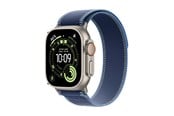 Älykellot, Urheilukellot & Aktiivisuusrannekkeet - Apple Watch Ultra 3 GPS + Cellular 49mm Natural Titanium Case with Blue/Bright Blue Trail Loop - S/M - MEWR4DH/A
