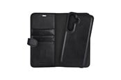 Puhelin - Kannet ja kotelot - Buffalo Wallet Case Leather 2-in-1 Black - Samsung S25 FE 5G - 590173
