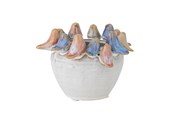 Sisustus - Bloomingville - Eanna Flowerpot - Grey - Stoneware Ø12.5 cm - 82060889