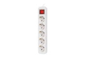 Virtakaapelit (ulkoinen) - Lanberg PS1-05F-0300-W - power strip - 2500 Watt - PS1-05F-0300-W