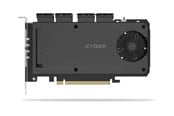 Kovalevyt - lisätarvikkeet - Icy dock ExpressSlot Slide MB204MP-1B - storage enclosure - PCIe 4.0 x16 (NVMe) - PCIe 4.0 x4 - MB204MP-1B
