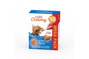 Kissat - Catit - Creamy Premium Treat for Cats - Salmon w. prawn - mega pack 50 x 10g - 44463