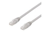 Verkkokaapelit - Deltaco TP-615AU - patch cable - 15 m - grey - Harmaa - 15m - TP-615AU
