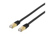 Verkkokaapelit - Deltaco LAN CAT 7 - SFTP - Musta - 10m - STP-710S