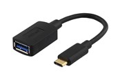 USB kaapelit - Deltaco USBC-1204 - USB-C adapter - USB Type A to 24 pin USB-C - 15 cm - USBC-1204