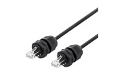 Verkkokaapelit - Deltaco SFTP-62AH-WP - patch cable - 2 m - black - Musta - 2m - SFTP-62AH-WP