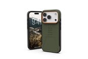 Puhelin - Kannet ja kotelot - UAG Civilian Magsafe - Olive/Orange - iPhone 17 Pro - 114545117297