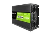 Virtalähde - Green Cell PowerInverter LCD 12V - 12V to 230V | 2000W/4000W | Pure Sine Wave | LCD Display Virtalähde - 2000 Watt - 80 Plus - INVGC12P2000LCD