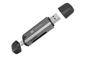 Muistikortinlukijat - adapterit ja kortinlukijat - Natec SCARAB 3 - card reader - USB / USB-C 3.2 Gen 1 - NCZ-2262