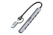 USB hub - Unitek uHUB S7 USB hub - 7 porttia - Harmaa - H1209AGY01
