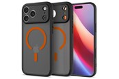 Puhelin - Kannet ja kotelot - Spigen Ultra Hybrid MagSafe - frost black orange - iPhone 17 Pro - ACS10483