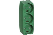 Sähkökytkimet - Thorkild Larsen Three-way Socket Green W/E - F-8531109