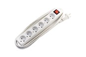 Sähkökytkimet - Thorkild Larsen 6-Socket White W/E W/S 1.5M - 8531103