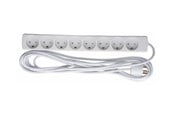 Sähkökytkimet - CoreParts 8-Stikdåse Hvid  5 m Ledning - GRU00850WDK
