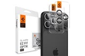 Puhelin - Kannet ja kotelot - Spigen Glass tR EZ Fit Optik Pro 2 Pack - silver - iPhone 17/16/15/14 Pro / 17/16/15/14 Pro Max - AGL10124