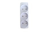 Sähkökytkimet - Thorkild Larsen E-line 3-Socket Without Ground. - 8532107