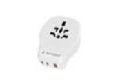 Virtakaapelit (ulkoinen) - Gembird Universal travel power adapter - 20W - TPA-1A2C20-02-W