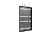 Seinäkiinnitys, AV-kiinnikkeet & AV-kalusteet - Multibrackets M Pro Series enclosure - Large - for LCD display - wire - black RAL 9005 - Max 50 kg - recommended for 86" - 7340234810048