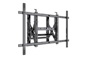 Seinäkiinnitys, AV-kiinnikkeet & AV-kalusteet - Multibrackets M Public mounting kit - for flat panel - push wide 90 kg - black - Max 90 kg - recommended for 50"-98" - 7350073730506