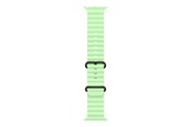 Smartwatch - Lisävarusteet - Apple 49mm Neon Green Ocean Band - Black Titanium Finish - MGCL4ZM/A
