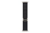 Smartwatch - Lisävarusteet - Apple 49mm Black Alpine Loop - Large - Natural Titanium Finish - MFTG4ZM/A