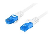 Verkkokaapelit - Lanberg patch cable - 3 m - white RAL 9010 - Valkoinen - 3m - PCF6A-10CC-0300-W