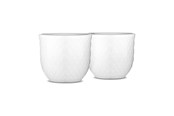 Keittiötarvikkeet - Lyngby Porcelæn - Rhombe White Egg Cup 5 cm  - Set of 2 - 201215