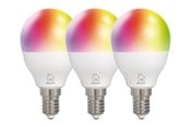 Smart Home - Älykoti - Deltaco Smart - LED light bulb - E14 - 5 W - RGB light - 2700-6500 K - white (pack of 3) - SH-LE14G45RGB-3P